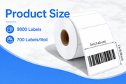 3" x 2" Direct Thermal Labels – 9,800 Labels(per carton), 14 Rolls × 700, White