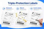 4" x 6" Direct Thermal Shipping Labels – 3,000 Label(per carton), 12 Rolls × 250, 1.57" Core, White