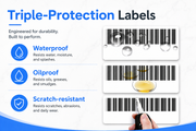 2" x 1" Direct Thermal Labels – 19,500 Labels(per carton), 15 Rolls × 1,300, White