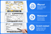 4" x 3" Direct Thermal Labels – 7,500 Labels(per carton), 15 Rolls × 500, White
