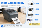2.25" x 1.25" Direct Thermal Labels – 15,000 Labels(per carton), 15 Rolls × 1,000, White