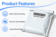 2.25" x 1.25" Direct Thermal Labels – 15,000 Labels(per carton), 15 Rolls × 1,000, White