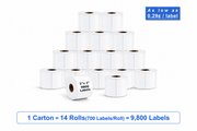 3" x 2" Direct Thermal Labels – 9,800 Labels(per carton), 14 Rolls × 700, White