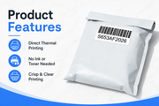 2" x 1" Direct Thermal Labels – 19,500 Labels(per carton), 15 Rolls × 1,300, White
